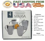 Mikasa Insulated Double Wall Stainless Steel Mug Set, Cup Picture