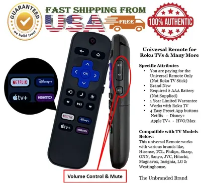 Ultimate Universal Roku TV Remote - Full Function For Hisense, TCL,  Philips, Sharp, ONN, Sanyo, JVC, Hitachi | Taqwa Enterprises » Taqwa  Enterprises