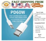 60W PD Type C to Type C Fast Charging Cable